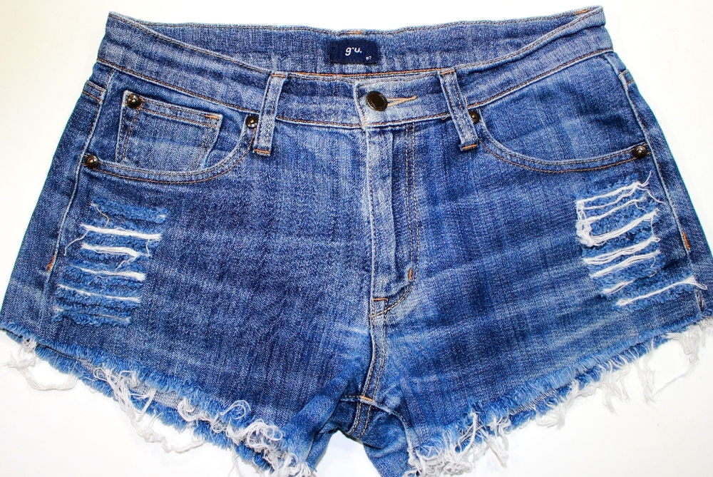 G.U. blue denim shorts